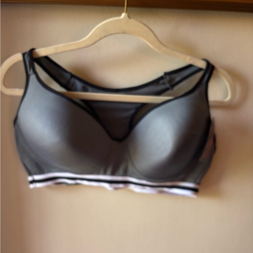 Just Intimates Gray Women's Mesh Sports Bra